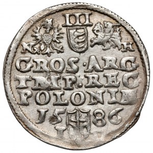Stefan Batory, Trojak Olkusz 1586 NH - Howel