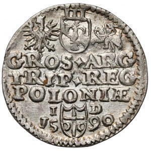Zygmunt III Waza, Trojak Olkusz 1590 ID - Przegonia - piękny