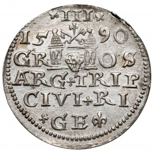 Zygmunt III Waza, Trojak Ryga 1590