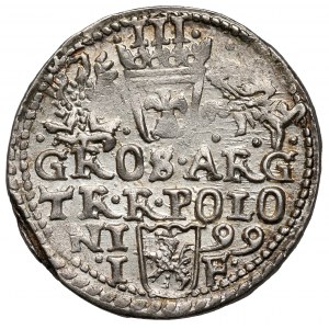 Zygmunt III Waza, Trojak Olkusz 1599 - bardzo ładny