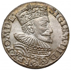 Zygmunt III Waza, Trojak Malbork 1594 - piękny