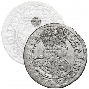 Jan II Kazimierz, Szóstak Lwów 1661 GBA - bez V w VI - B.RZADKI