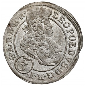 Śląsk, Leopold I, 3 krajcary 1699 FN, Opole