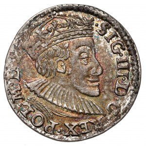 Zygmunt III Waza, Trojak Olkusz 1588 - mała głowa