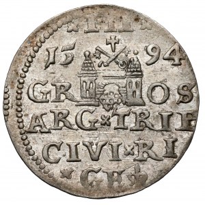 Zygmunt III Waza, Trojak Ryga 1594