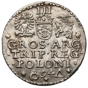 Zygmunt III Waza, Trojak Malbork 1594 - naprawiany pierścień