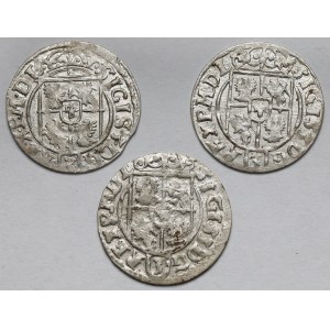 Zygmunt III Waza, Półtoraki Bydgoszcz 1622-1624 - zestaw (3szt)