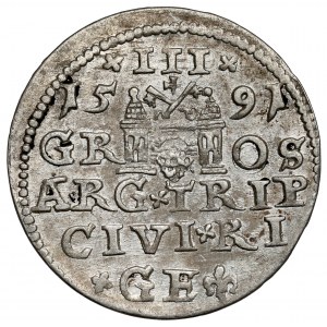 Zygmunt III Waza, Trojak Ryga 1591