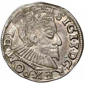 Zygmunt III Waza, Trojak Poznań 1592 - data z lewej