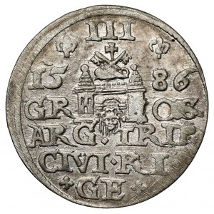 Stefan Batory, Trojak Ryga 1586