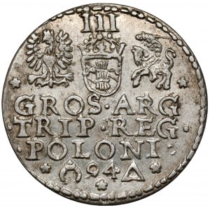 Zygmunt III Waza, Trojak Malbork 1594 - otwarty
