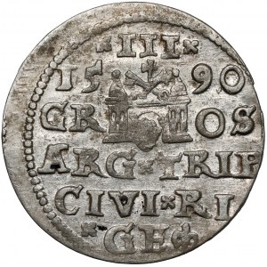 Zygmunt III Waza, Trojak Ryga 1590