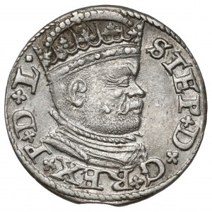 Stefan Batory, Trojak Ryga 1586 - krzyżyki