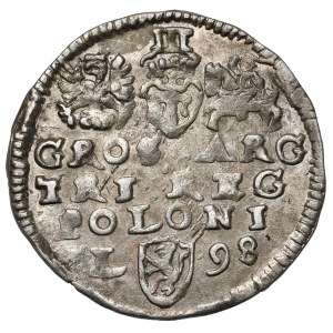 Zygmunt III Waza, Trojak Lublin 1598 - L z lewej