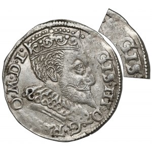 Zygmunt III Waza, Trojak Bydgoszcz 1596 - SIGIS - gwiazdki - rzadki
