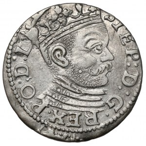 Stefan Batory, Trojak Ryga 1585 - bez naramiennika