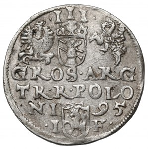 Zygmunt III Waza, Trojak Olkusz 1595 - znak na Aw.