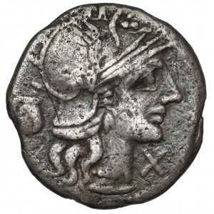 Republika, Sextus Pompeius Faustulus (137 p.n.e.) Denar