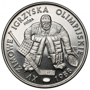 Próba NIKIEL 500 złotych 1987 Olimpiada Calgary