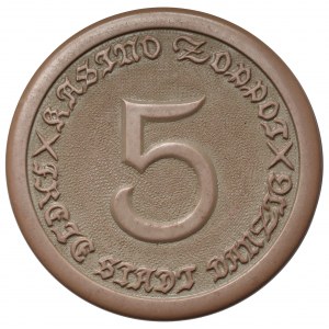 Wolne Miasto Gdańsk, Kasyno SOPOT (Zoppot) żeton - 5 guldenów