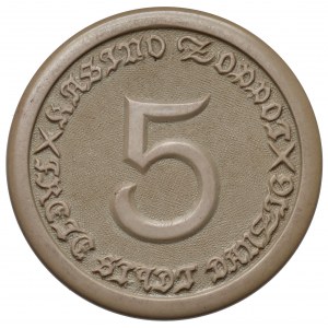 Wolne Miasto Gdańsk, Kasyno SOPOT (Zoppot) żeton - 5 guldenów