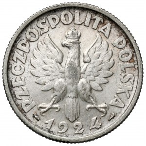 Kobieta i kłosy 2 złote 1924 Paryż
