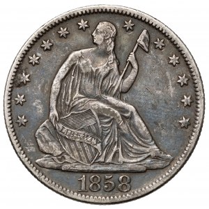 USA, 1/2 dolara 1858-O, New Orleans