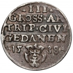 Zygmunt I Stary, Trojak Gdańsk 1538