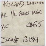 Zygmunt II August, Półgrosz Wilno 1562