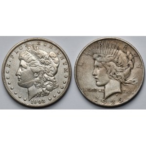 USA, Dolar 1902 i 1926-D - zestaw (2szt)