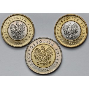 2-5 złotych 1994-1995 - zestaw (3szt)