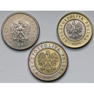 2-5 złotych 1991-1994 - zestaw (3szt)