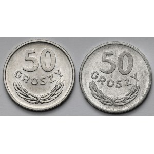 50 groszy 1949 i 1957 - zestaw (2szt)