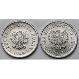 50 groszy 1949 i 1957 - zestaw (2szt)