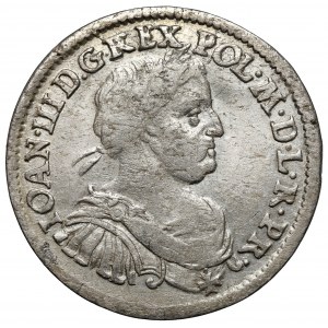 Jan III Sobieski, Ort Bydgoszcz 1677 SB - z obwódką