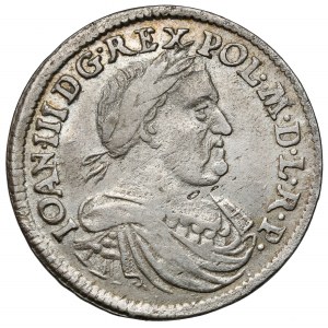 Jan III Sobieski, Ort Bydgoszcz 1677 - litery MH - rzadki