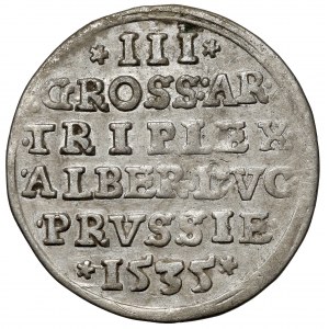 Prusy, Albrecht Hohenzollern, Trojak Królewiec 1535