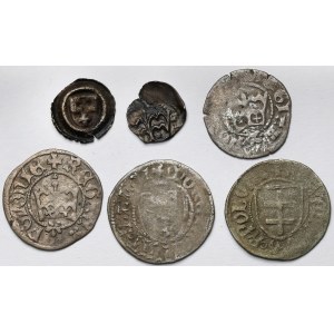 Warneńczyk - Olbracht, od Brakteata do Półgrosza - zestaw (6szt)