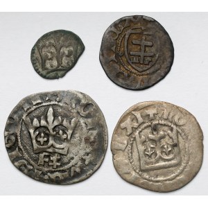 Jagiełło - Warneńczyk, od Denara do Półgrosza - zestaw (4szt)
