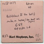 Bolesław II Śmiały, Denar książęcy - punkty w polu