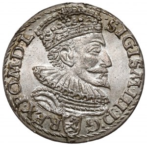 Zygmunt III Waza, Trojak Malbork 1593 - piękny