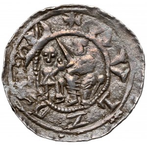 Władysław II Wygnaniec, Denar - Walka z lwem