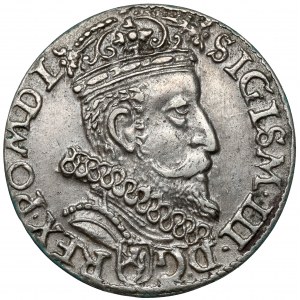 Zygmunt III Waza, Trojak Kraków 1601 - w prawo