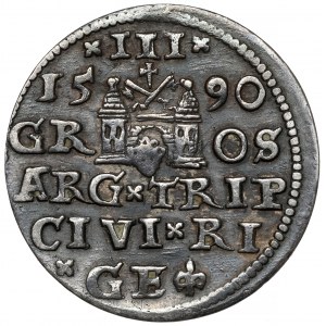 Zygmunt III Waza, Trojak Ryga 1590
