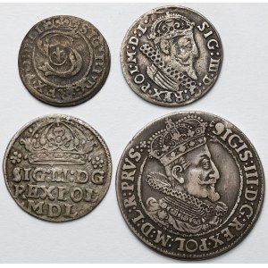 Zygmunt III Waza, od Szeląga do Orta 1600-1624 - zestaw (4szt)