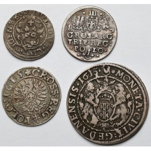 Zygmunt III Waza, od Szeląga do Orta 1600-1624 - zestaw (4szt)