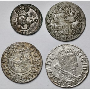 Zygmunt III Waza, od Dwudenara do Trojaka 1620-1624 - zestaw (4szt)