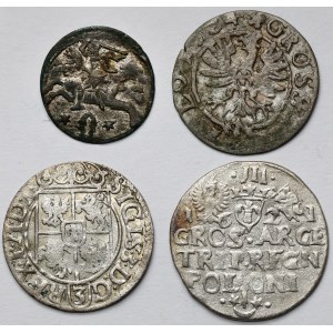 Zygmunt III Waza, od Dwudenara do Trojaka 1620-1624 - zestaw (4szt)