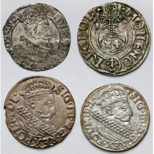 Zygmunt III Waza, od Grosza do Trojaka - zestaw (4szt)
