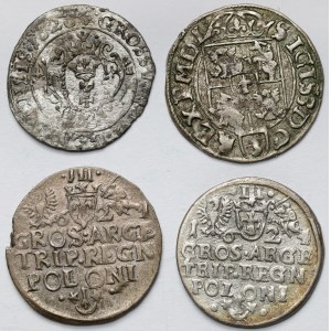 Zygmunt III Waza, od Grosza do Trojaka - zestaw (4szt)